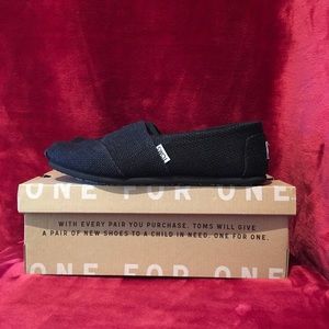 Toms Classic Burlap Black